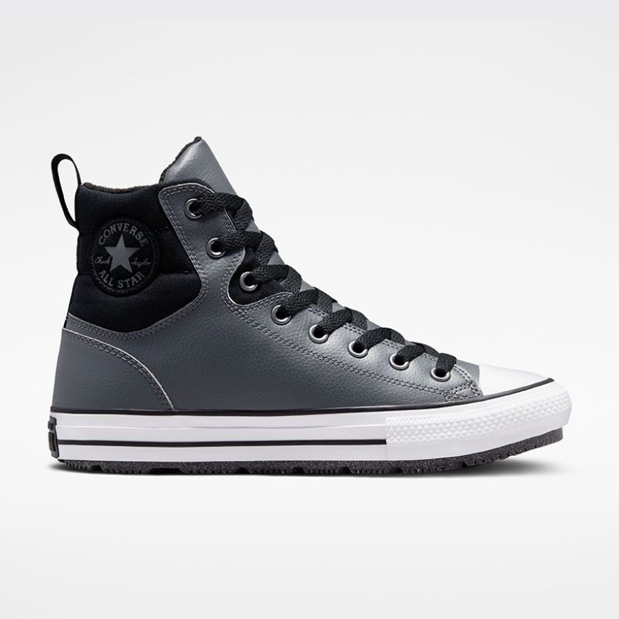 Ghete Iarna Barbati Converse Chuck Taylor All Star Berkshire Apa Resistant Inalti Gri Negrii | RO WHLF0461